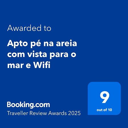 Apto Pe Na Areia Com Vista Para O Mar E Wifi Praia Grande  Eksteriør bilde